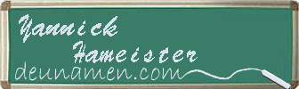 Yannick Hameister Visitenkarte